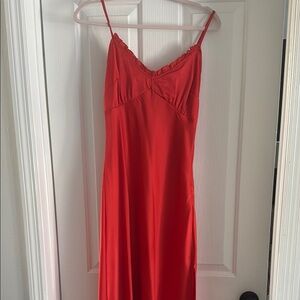 Elegant Red Women's slip dress